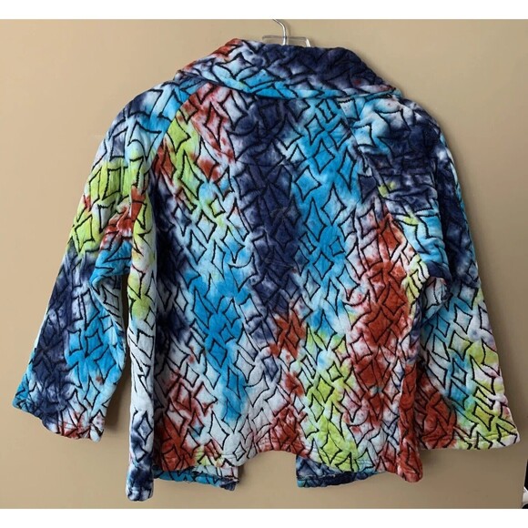 Parsley & Sage Jacket Blazer Sz Small Quilted One Button Dip Dyed Pockets B7 - Picture 2 of 5